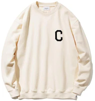 COVERNAT Embroidered Letter C Crewneck Oversized Sweatshirt Unisex Off-White CO0000CR01IV COVERNAT Embroidered Letter C Crewneck Oversized Sweatshirt Unisex Off-White CO0000CR01IV