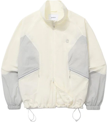 COVERNAT 刺绣标志撞色下摆抽绳夹克 男士 象牙白 CO2403JK02IV Buy COVERNAT 刺绣标志撞色下摆抽绳夹克 男士 象牙白 CO2403JK02IV