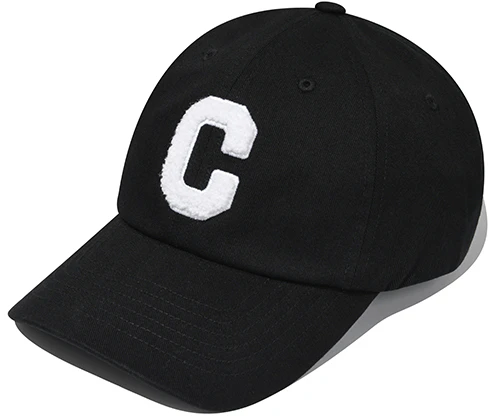 covernat-embroidered-logo-cotton-cap-black-unisex-couple-style-co-2300-ca-01-bkf