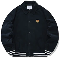 COVERNAT FW22 Corduroy Embroidered Badge Varsity Jacket Navy Blue Unisex. CO2203JK27NA COVERNAT FW22 Corduroy Embroidered Badge Varsity Jacket Navy Blue Unisex. CO2203JK27NA