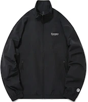 COVERNAT FW22 Embroidered Logo Stand Collar Loose Bomber Jacket Unisex BLACK CO2201JK08BK COVERNAT FW22 Embroidered Logo Stand Collar Loose Bomber Jacket Unisex BLACK CO2201JK08BK