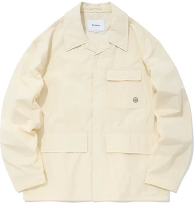 COVERNAT FW22 アイボリー オーバーサイズ ポケット付き 長袖ジャケット ユニセックス CO2201JK14IV Buy COVERNAT FW22 アイボリー オーバーサイズ ポケット付き 長袖ジャケット ユニセックス CO2201JK14IV