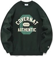 COVERNAT FW22 Korea Logo Design Cotton Fleece Pullover Unisex Sweatshirt. CO2203CR10GN COVERNAT FW22 Korea Logo Design Cotton Fleece Pullover Unisex Sweatshirt. CO2203CR10GN