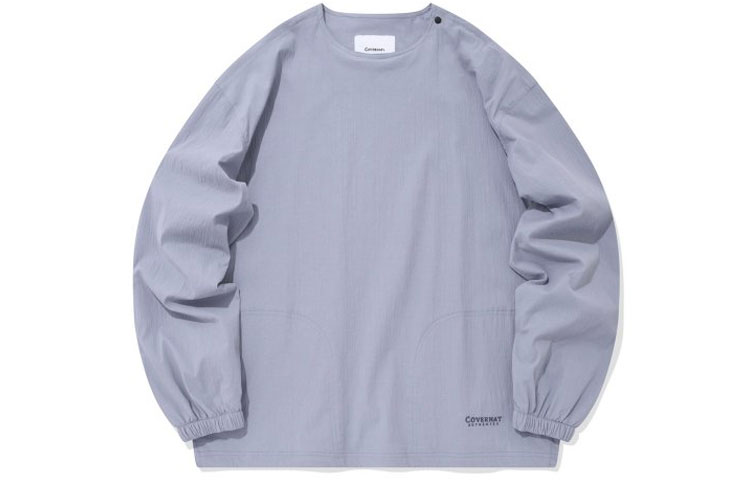 COVERNAT FW22 Lavender Crewneck Pullover Sweatshirt Unisex Casual Fall Jacket. CO2201CR40LV