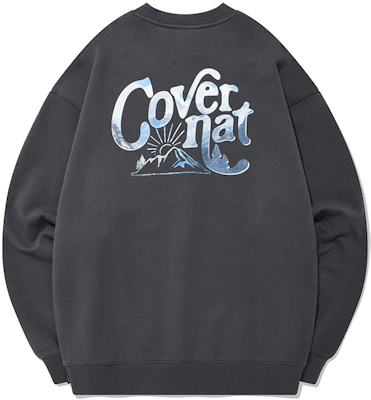 COVERNAT FW22标志印花男女同款圆领卫衣 - 韩版街头潮流风格 CO2201CR08DG Buy COVERNAT FW22标志印花男女同款圆领卫衣 - 韩版街头潮流风格 CO2201CR08DG