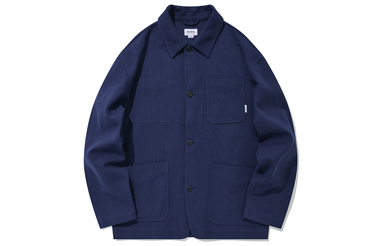 COVERNAT FW22 Multi-Pocket Casual Loose-Fit Jacket Unisex Blue. CO2201JK11BL