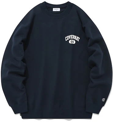 COVERNAT FW22 Oversized Navy Blue Unisex Pullover Sweatshirt Streetwear Kasual CO2203CR07NA Buy COVERNAT FW22 Oversized Navy Blue Unisex Pullover Sweatshirt Streetwear Kasual CO2203CR07NA
