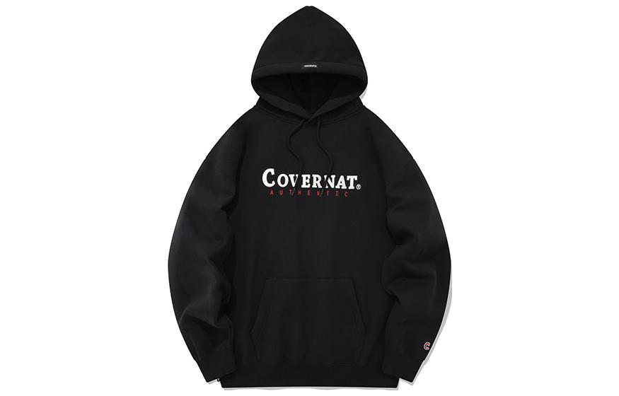 COVERNAT FW22 Unisex Casual Comfort Cotton Hoodie Black CO2203HD32BK