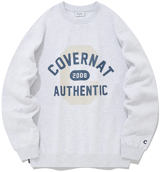 covernat-fw-22-unisex-casual-logo-crewneck-fleece-sweatshirt-korean-streetwear-co-2203-cr-10-hg