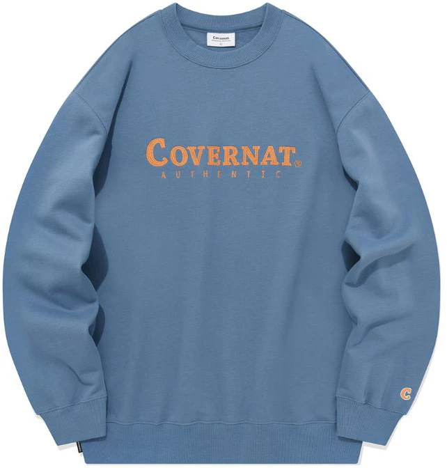 covernat-fw-23-blue-crewneck-sweatshirt-with-letter-pattern-print-unisex-co-2303-cr-02-bl