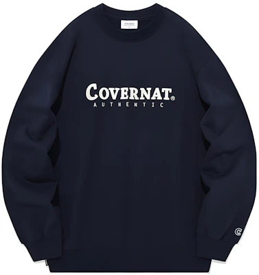 COVERNAT FW23 Blue Letter Print Oversized Crewneck Sweatshirt Unisex CO2303CR02NA Buy COVERNAT FW23 Blue Letter Print Oversized Crewneck Sweatshirt Unisex CO2303CR02NA