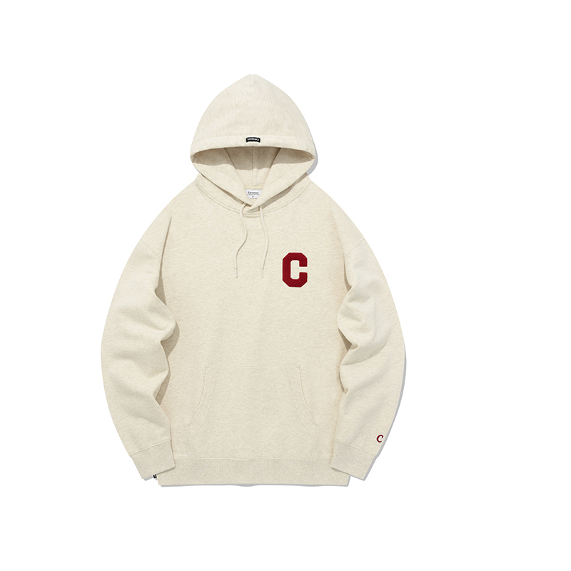 COVERNAT FW23 C-Logo Oatmeal Sweatshirt Unisex Casual Streetwear. CO2303HD01OT