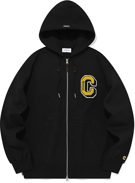 covernat-fw-23-casual-zip-hoodie-unisex-black-co-2303-hz-05-bk