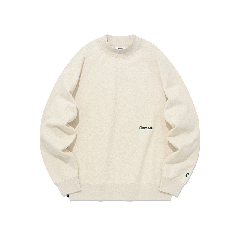 COVERNAT FW23 Classic Embroidered Pullover Sweatshirt Unisex Casual Streetwear CO2303CR15OT