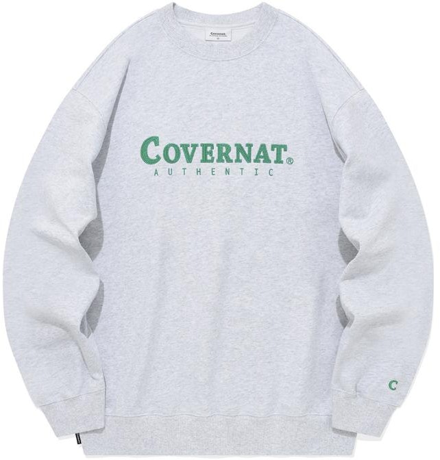 covernat-fw-23-letter-print-crewneck-sweatshirt-unisex-grey-co-2303-cr-02-hg