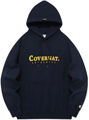 COVERNAT FW23 Logo Graphic Oversized Drawstring Hoodie Unisex Navy Blue CO2303HD02DN Buy COVERNAT FW23 Logo Graphic Oversized Drawstring Hoodie Unisex Navy Blue CO2303HD02DN