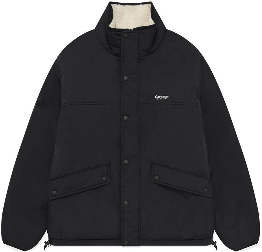 covernat-fw-23-reversible-stand-collar-zip-jacket-ivory-unisex-casual-long-sleeve-co-2303-jk-20-iv
