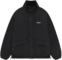 COVERNAT FW23 Reversible Zip-Up Stand Collar Jacket Unisex Black Long Sleeve CO2303JK20BK COVERNAT FW23 Reversible Zip-Up Stand Collar Jacket Unisex Black Long Sleeve CO2303JK20BK