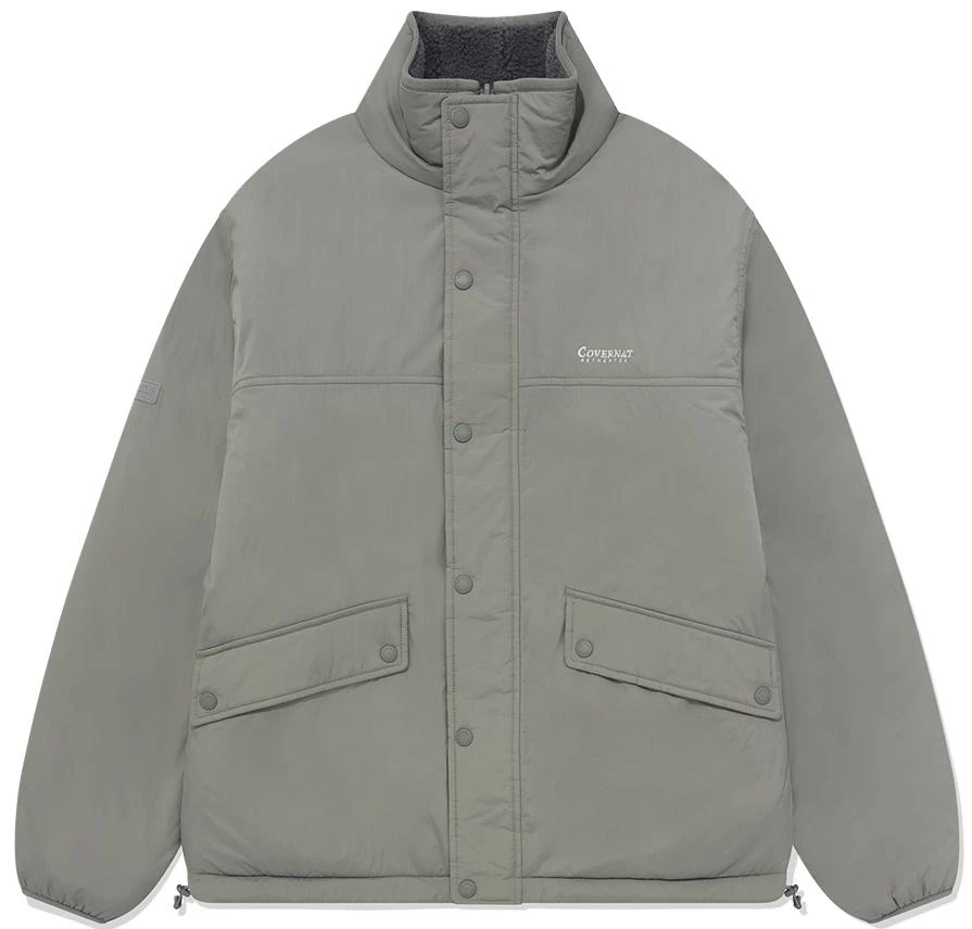 covernat-fw-23-reversible-zipper-jacket-unisex-gray-co-2303-jk-20-ch