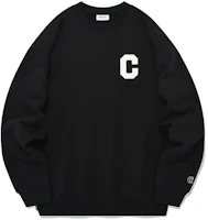 COVERNAT FW23 Unisex Cotton Crewneck Sweatshirt Casual Loose Fit Korea Style. CO2301CR01BK COVERNAT FW23 Unisex Cotton Crewneck Sweatshirt Casual Loose Fit Korea Style. CO2301CR01BK