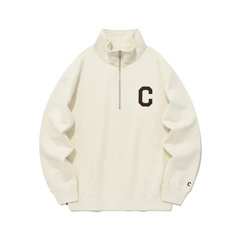 COVERNAT FW23 Unisex Cotton Zip-Up Pullover Sweatshirt - Casual Korean Streetwear CO2303CR13OT