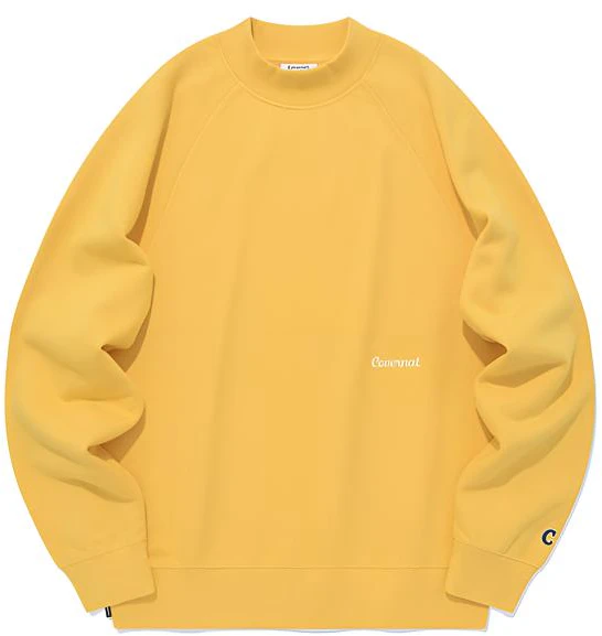 covernat-fw-23-unisex-embroidered-mock-neck-sweatshirt-casual-streetwear-co-2303-cr-15-yl