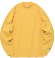 COVERNAT FW23 Unisex Embroidered Mock Neck Sweatshirt Casual Streetwear. CO2303CR15YL COVERNAT FW23 Unisex Embroidered Mock Neck Sweatshirt Casual Streetwear. CO2303CR15YL