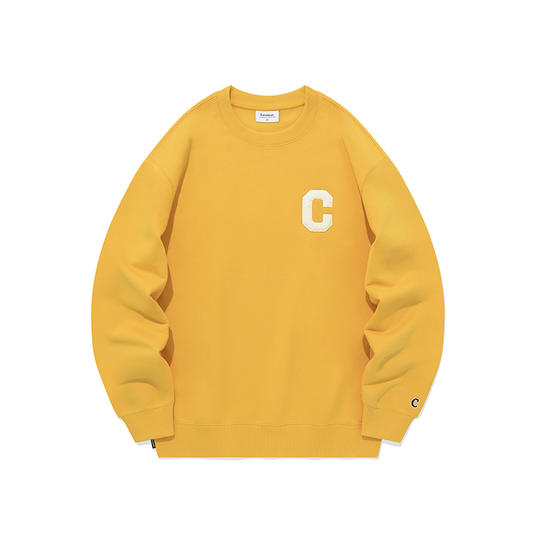 COVERNAT FW23 Unisex Oversized C-Logo Cotton Crewneck Sweatshirt - Casual & Stylish CO2303CR01YL