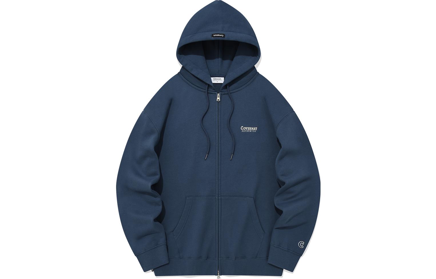 COVERNAT FW23 Unisex Solid Color Sweatshirt Blue CO2303HZ01DB