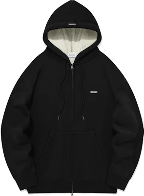 COVERNAT FW23 Unisex Solid Oversized Casual Hoodie Zip-Up Black CO2303HZ06BK Buy COVERNAT FW23 Unisex Solid Oversized Casual Hoodie Zip-Up Black CO2303HZ06BK