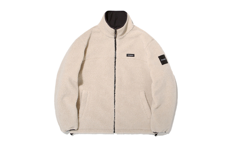 COVERNAT Ivory Fleece Zip-Up Jacket Unisex CO2103JK02IV
