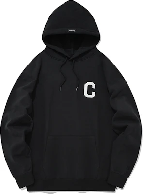 COVERNAT Korea Cotton C-Logo Embroidered Hoodie Unisex Casual Oversized Sweatshirt CO2000HD01BK Buy COVERNAT Korea Cotton C-Logo Embroidered Hoodie Unisex Casual Oversized Sweatshirt CO2000HD01BK