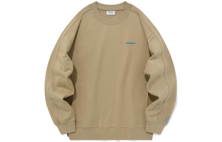 COVERNAT Korean Casual Unisex Cotton Crewneck Sweatshirt for All Seasons CO2303CR05BE