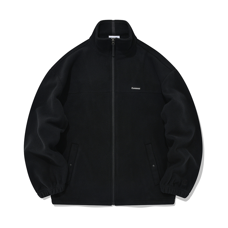 COVERNAT Korean Fleece Jacket Unisex Casual Loose Fit Fall Winter情侣款 CO2203JKF1BK
