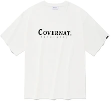 COVERNAT Letter Print Crewneck Short Sleeve T-Shirt Unisex CO2302ST06WH COVERNAT Letter Print Crewneck Short Sleeve T-Shirt Unisex CO2302ST06WH