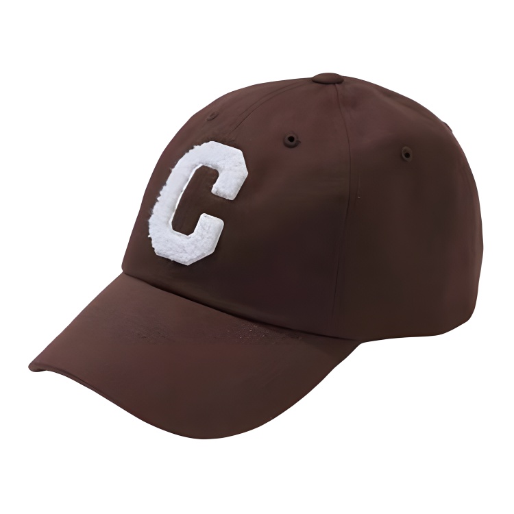 COVERNAT Logo Cotton Baseball Cap Brown - Unisex Retro Lightweight Sporty Hat CO0000CA01BRF