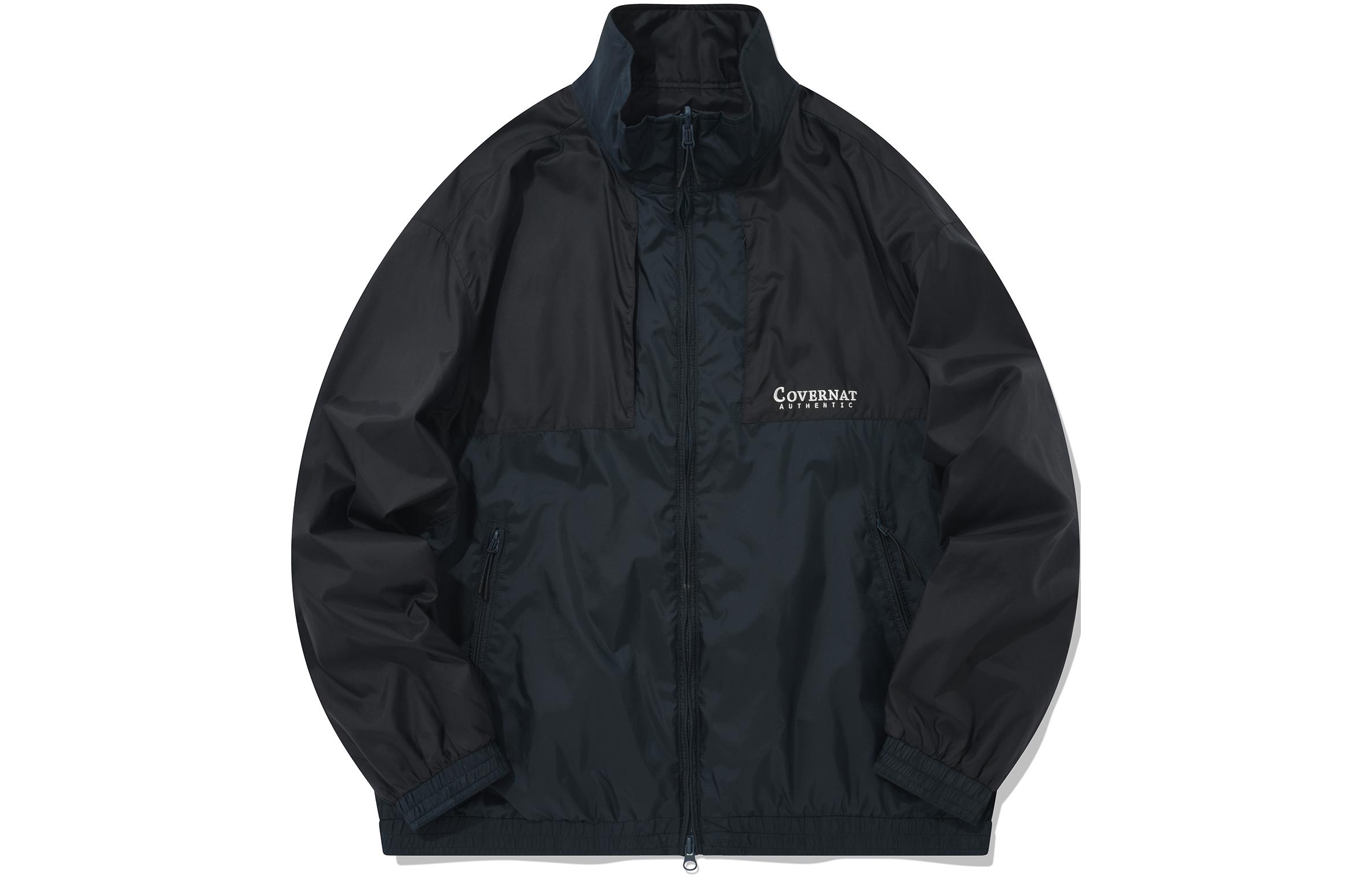 COVERNAT Logo Zip-Up Reversible Jacket Unisex Green. CO2201JK10GN