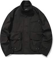 COVERNAT Multi-Pocket Stand Collar Casual Jacket Unisex BLACK Couple Style CO2201JK02BK COVERNAT Multi-Pocket Stand Collar Casual Jacket Unisex BLACK Couple Style CO2201JK02BK