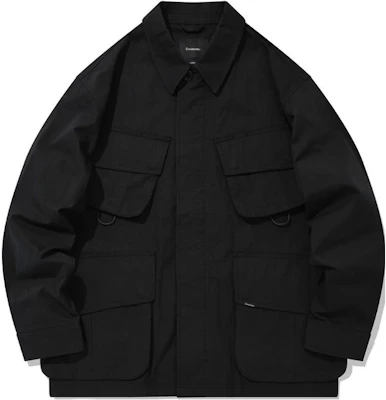 COVERNAT 多口袋拉鍊領夾克 男女通用 黑色 CO2201JK03BK Buy COVERNAT 多口袋拉鍊領夾克 男女通用 黑色 CO2201JK03BK