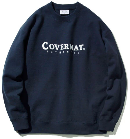 covernat-navy-unisex-crewneck-sweatshirt-with-front-logo-print-relaxed-fit-co-2000-cr-02-na