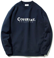 COVERNAT Navy Unisex Crewneck Sweatshirt with Front Logo Print - Relaxed Fit. CO2000CR02NA COVERNAT Navy Unisex Crewneck Sweatshirt with Front Logo Print - Relaxed Fit. CO2000CR02NA
