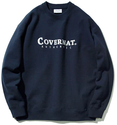 COVERNAT 海軍藍男女款前印Logo圓領休閒長袖衛衣 - 寬鬆版。 CO2000CR02NA Buy COVERNAT 海軍藍男女款前印Logo圓領休閒長袖衛衣 - 寬鬆版。 CO2000CR02NA