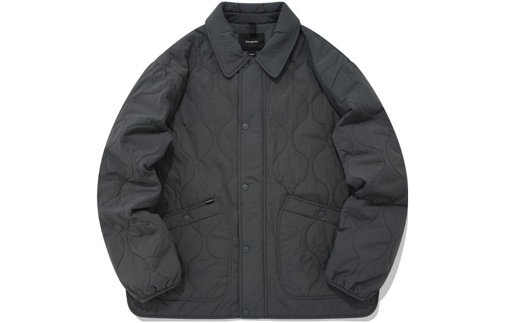 COVERNAT Olive Unisex Plain Zip-Up Collared Jacket CO2203JK21OL