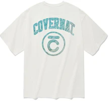 COVERNAT Oversized Back Print Casual Unisex White T-Shirt CO2202ST35WH COVERNAT Oversized Back Print Casual Unisex White T-Shirt CO2202ST35WH