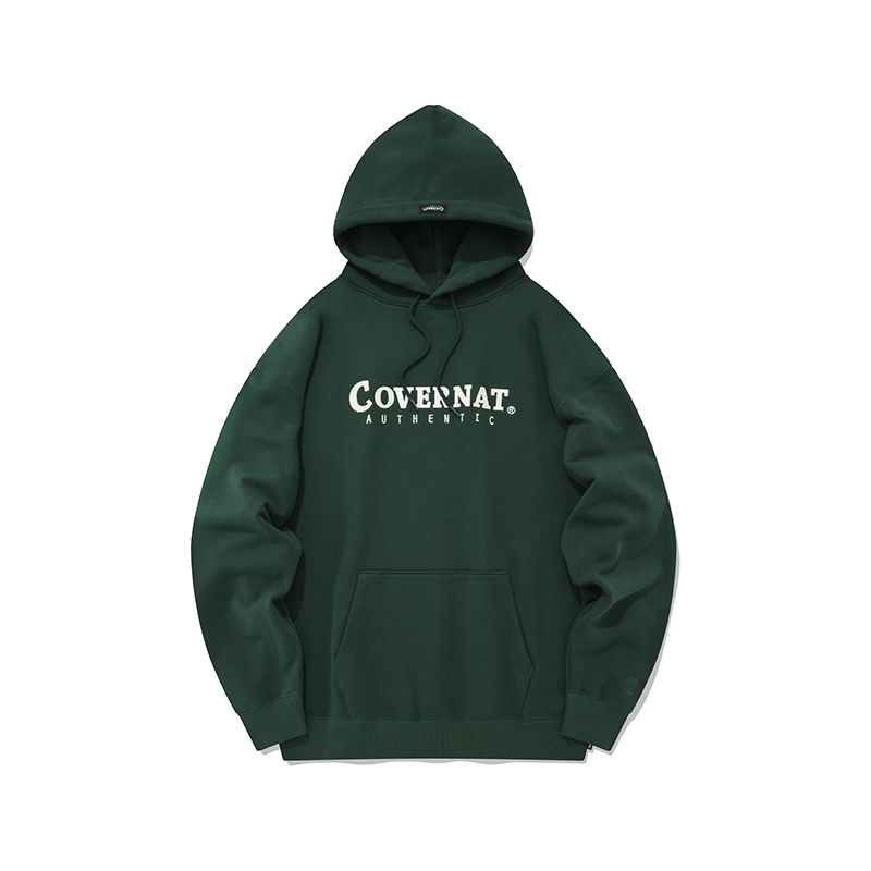 COVERNAT Oversized Casual Logo Sweatshirt Green Unisex Fall Wear. CO0000HD02BG