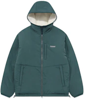 COVERNAT Reversible Letter Print Patchwork Jacket Unisex Green/White. CO2303JK19WH COVERNAT Reversible Letter Print Patchwork Jacket Unisex Green/White. CO2303JK19WH