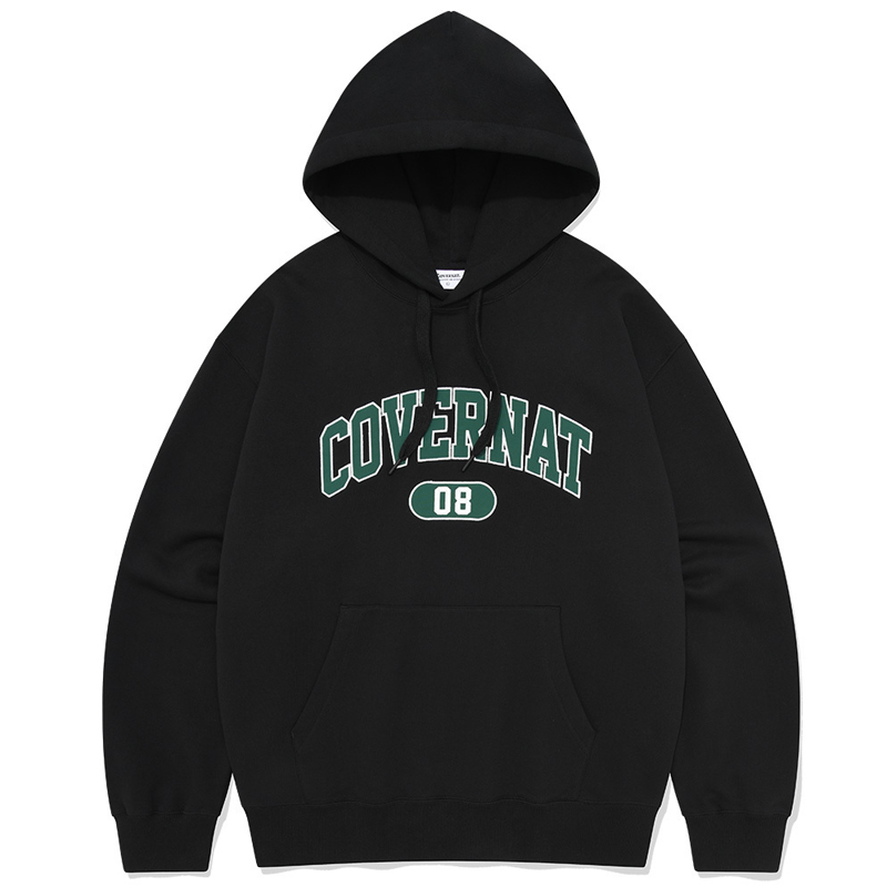 COVERNAT S24 Logo Hoodie Unisex Black CO2401HD11BK