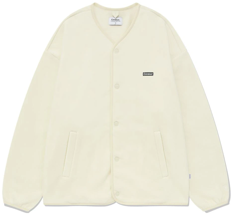 covernat-solid-color-v-neck-jacket-unisex-co-2303-jk-14-iv