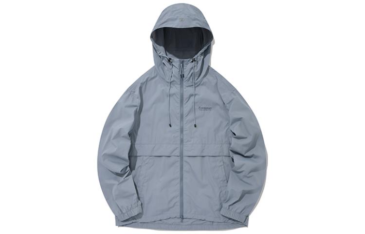 COVERNAT SS22 Light Blue Logo Embroidered Windbreaker Jacket Unisex. CO2201JK15LB