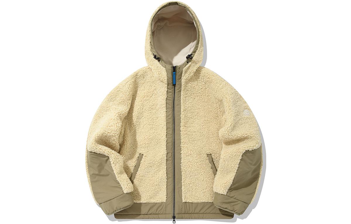 COVERNAT SS22 Patchwork Colorblock Casual Zip-Up Hoodie Jacket Off-White Unisex CO2013JK10